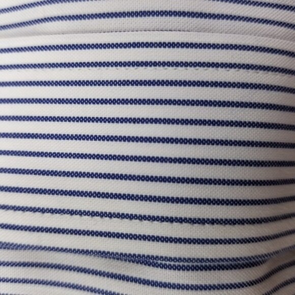 Brooks Brothers 346 Long Sleeve Button Down Dress Shirt Blue Striped Blue 16.5 - Picture 7 of 8